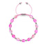 Rose électrique | Bracelet Oeuf Océan Verre Sirène